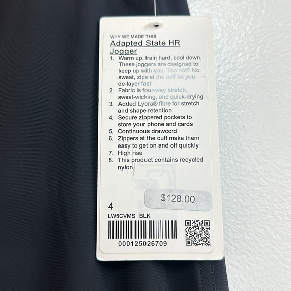 LuluLemon Adapted State High-Rise Jogger in Black - Picture 8 of 8